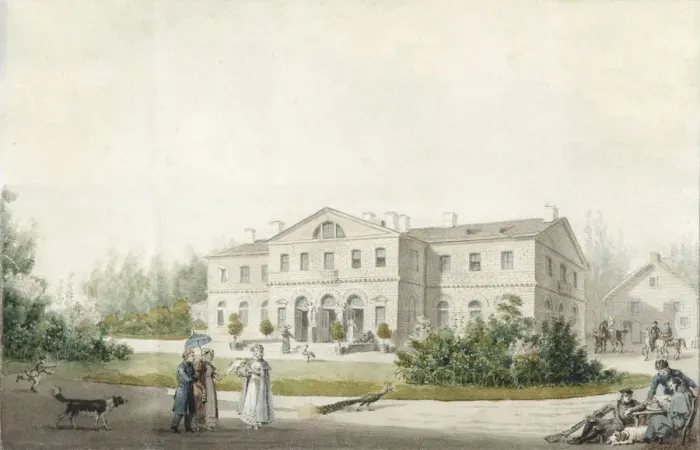 Framed Print : The manor house Priyutino, 1830. Artist: Ivanov, Ivan Alexeyevich (1779-1848) Framed Print : The manor house Priyutino, 1830. Artist: Ivanov, Ivan Alexeyevich (1779-1848)