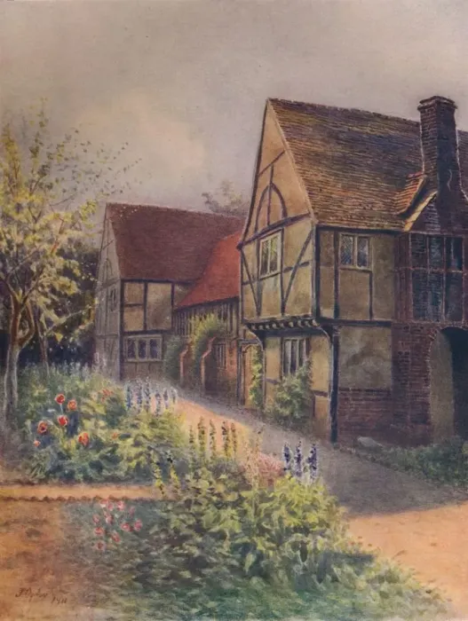 Framed Print : Manor House, Walton-On-Thames, 1911, (1914). Artist: Jamess Ogilvy Framed Print : Manor House, Walton-On-Thames, 1911, (1914). Artist: Jamess Ogilvy