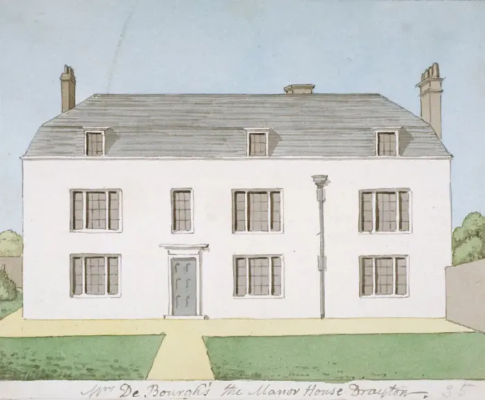 Framed Print : Manor House, West Drayton, Middlesex, c1820. Artist: John Oldfield Framed Print : Manor House, West Drayton, Middlesex, c1820. Artist: John Oldfield