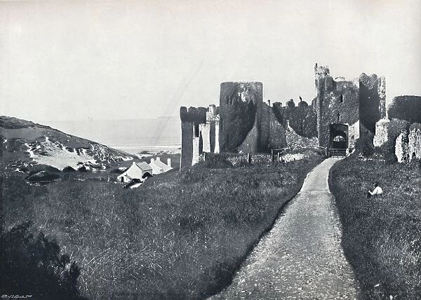Manorbier - The Castle, 1895