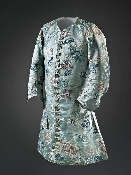 Man's 'bizarre' silk sleeved waistcoat, France, c.1715. Creator: Unknown. Man's 'bizarre' silk sleeved waistcoat, France, c.1715. Creator: Unknown