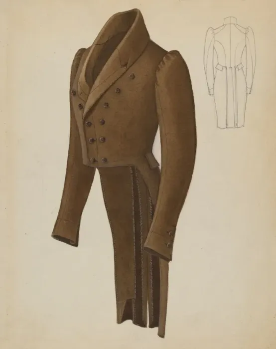 Framed Print : Mans Coat, c. 1937. Creator: Henry De Wolfe Framed Print : Mans Coat, c. 1937. Creator: Henry De Wolfe