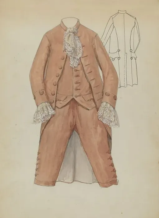 Framed Print : Man's Costume, c. 1936. Creator: Jessie M. Benge