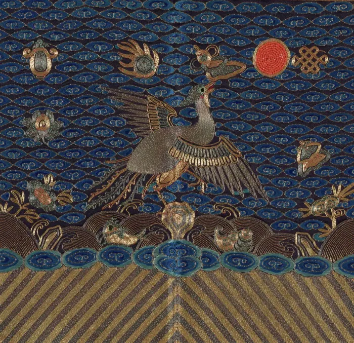 Framed Print : Mans Court Badge, China, 1880 / 1900, Qing dynasty (1644-1911). Creator: Unknown Framed Print : Mans Court Badge, China, 1880 / 1900, Qing dynasty (1644-1911). Creator: Unknown