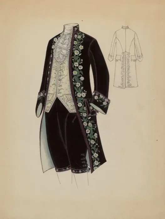 Framed Print : Mans Court Costume, c. 1936. Creator: Marie Mitchell Framed Print : Mans Court Costume, c. 1936. Creator: Marie Mitchell