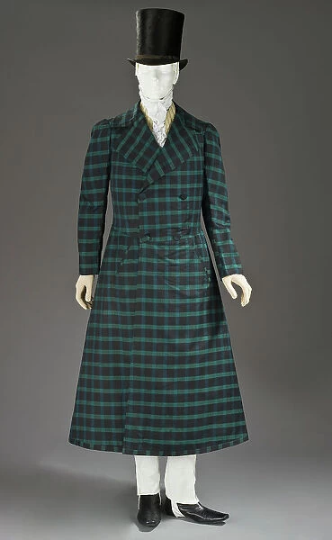 Man's frock coat, France, c.1816-1820. Creator: Unknown