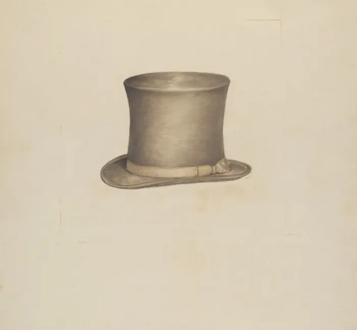 Framed Print : Mans Hat, 1935 / 1942. Creator: Henry De Wolfe Framed Print : Mans Hat, 1935 / 1942. Creator: Henry De Wolfe