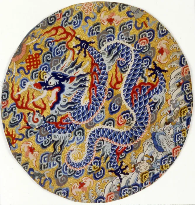 Framed Print : Mans Rank Badge, China, Qing dynasty (1644-1911), 1860 / 89. Creator: Unknown Framed Print : Mans Rank Badge, China, Qing dynasty (1644-1911), 1860 / 89. Creator: Unknown
