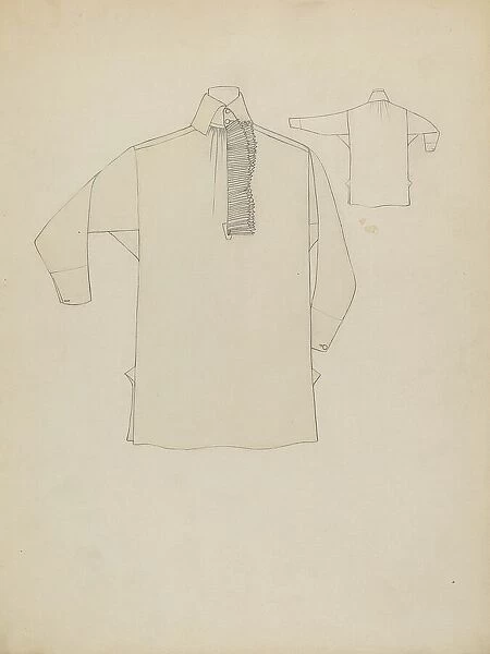 Man's Shirt, c. 1936. Creator: Rosalia Lane