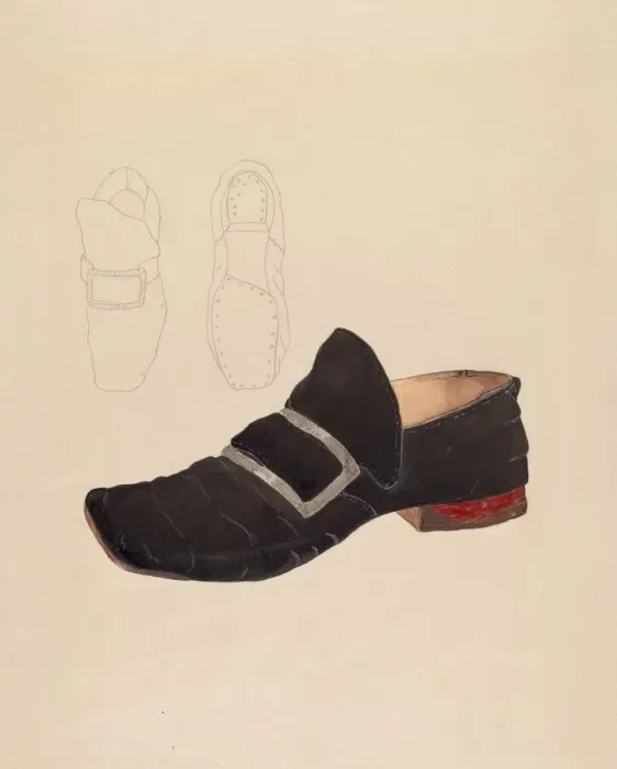 Framed Print : Mans Shoe, 1935 / 1942. Creator: Gladys Cook Framed Print : Mans Shoe, 1935 / 1942. Creator: Gladys Cook