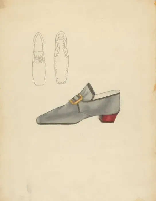 Framed Print : Mans Shoe, 1935 / 1942. Creator: Nancy Crimi Framed Print : Mans Shoe, 1935 / 1942. Creator: Nancy Crimi
