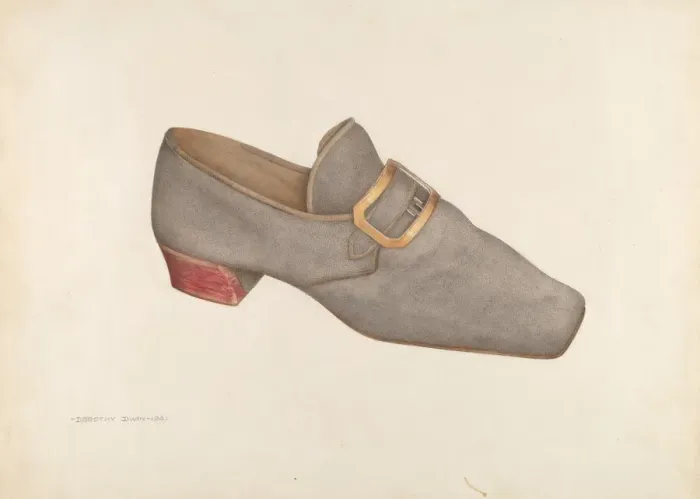Framed Print : Mans Shoe, 1941. Creator: Dorothy Dwin Framed Print : Mans Shoe, 1941. Creator: Dorothy Dwin