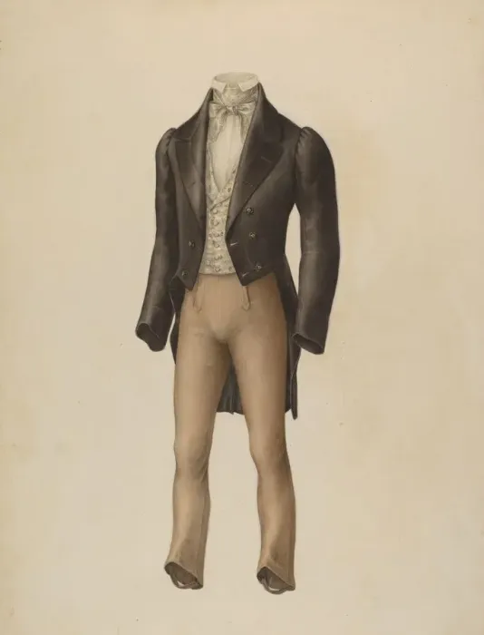 Framed Print : Mans Suit, 1935 / 1942. Creator: Henry De Wolfe Framed Print : Mans Suit, 1935 / 1942. Creator: Henry De Wolfe