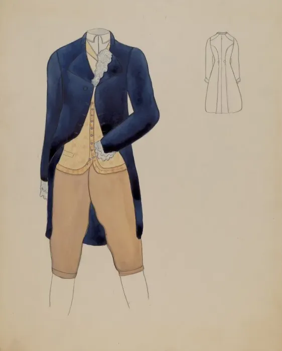 Framed Print : Mans Suit, 1936. Creator: Charles Criswell Framed Print : Mans Suit, 1936. Creator: Charles Criswell