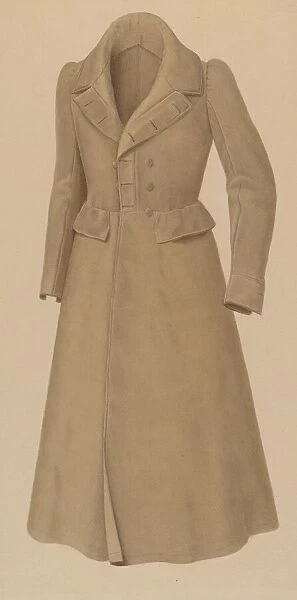 Mans Topcoat, 1935  /  1942. Creator: Alvin Shiren