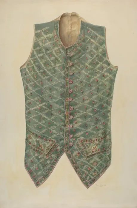 Framed Print : Mans Vest, 1941. Creator: Charles Bowman Framed Print : Mans Vest, 1941. Creator: Charles Bowman