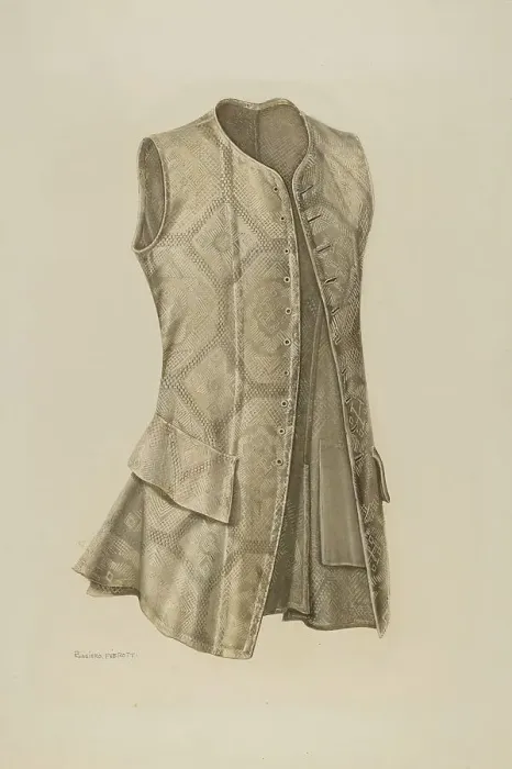 Framed Print : Man's Waistcoat, c. 1942. Creator: Ruggiero Pierotti Framed Print : Man's Waistcoat, c. 1942. Creator: Ruggiero Pierotti