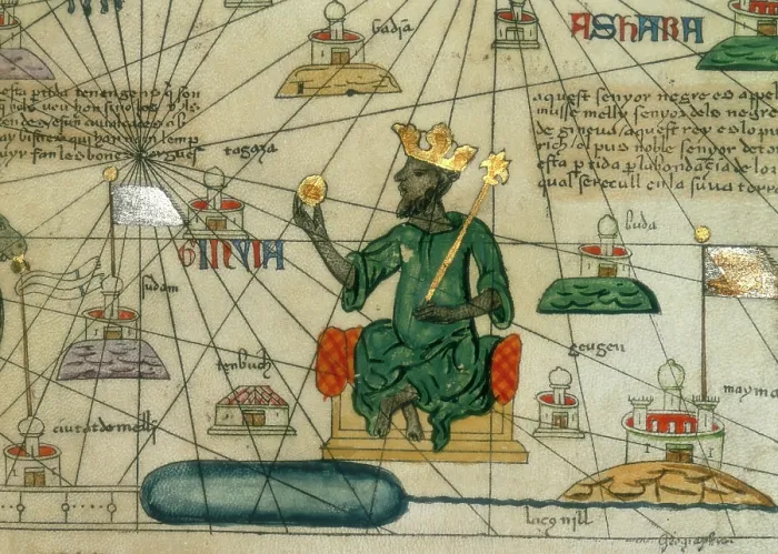 Framed Print : Mansa Musa, King of Mali, 1375. Creator: Abraham Cresques Framed Print : Mansa Musa, King of Mali, 1375. Creator: Abraham Cresques