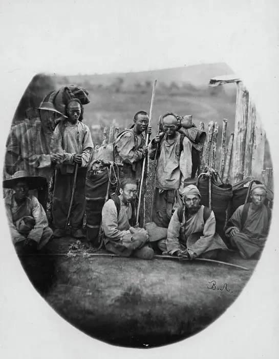 Framed Print : Mansi (Chinese exiles on the Russian border), 1865-1871. Creator: VV Lanin Framed Print : Mansi (Chinese exiles on the Russian border), 1865-1871. Creator: VV Lanin