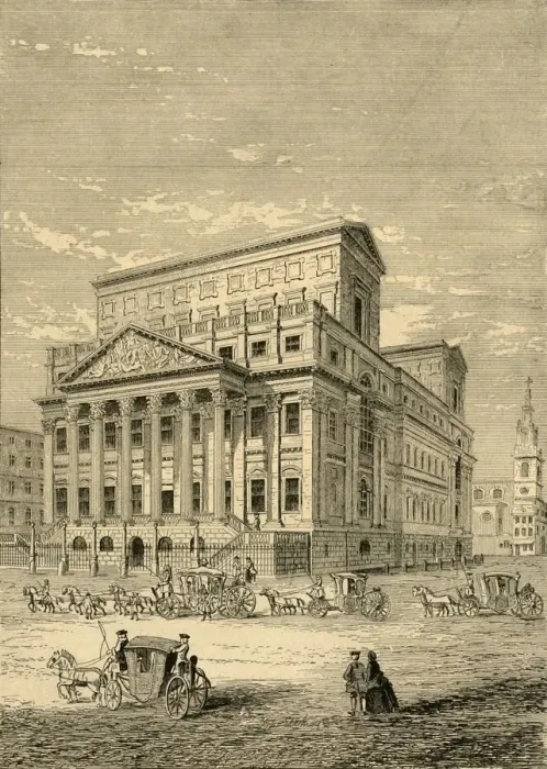 Framed Print : The Mansion House in 1750, (1897). Creator: Unknown Framed Print : The Mansion House in 1750, (1897). Creator: Unknown