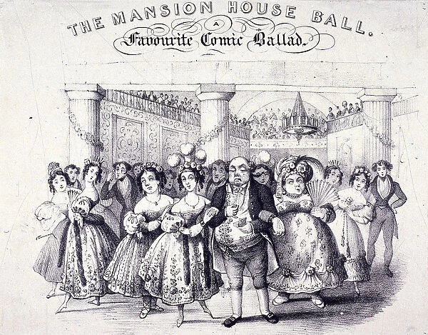 The Mansion House Ball, a Favourite Comic Ballad, 1825