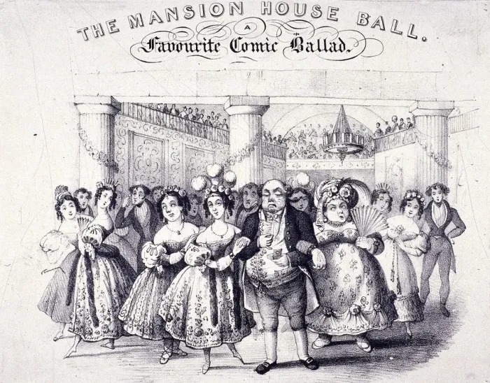 Framed Print : The Mansion House Ball, a Favourite Comic Ballad, 1825 Framed Print : The Mansion House Ball, a Favourite Comic Ballad, 1825
