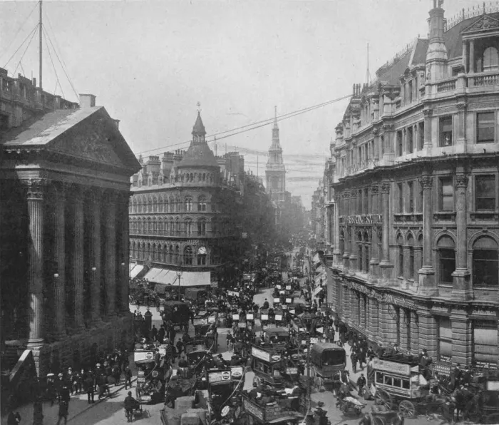 Framed Print : The Mansion House and Cheapside, City of London, c1890 (1911). Artist: Photochrom Co Ltd of London Framed Print : The Mansion House and Cheapside, City of London, c1890 (1911). Artist: Photochrom Co Ltd of London