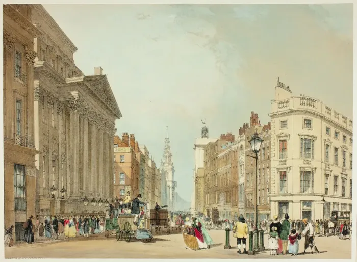 Framed Print : Mansion House, Cheapside, plate one from Original Views of London as It Is, 1842 Framed Print : Mansion House, Cheapside, plate one from Original Views of London as It Is, 1842