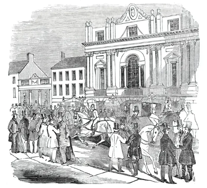Framed Print : The Mansion House, Doncaster, 1844. Creator: Unknown Framed Print : The Mansion House, Doncaster, 1844. Creator: Unknown
