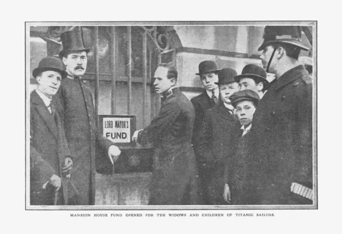 Framed Print : Mansion House Fund Opened for the Widows and Children of Titanic Sailors, April 20, 1912 Framed Print : Mansion House Fund Opened for the Widows and Children of Titanic Sailors, April 20, 1912