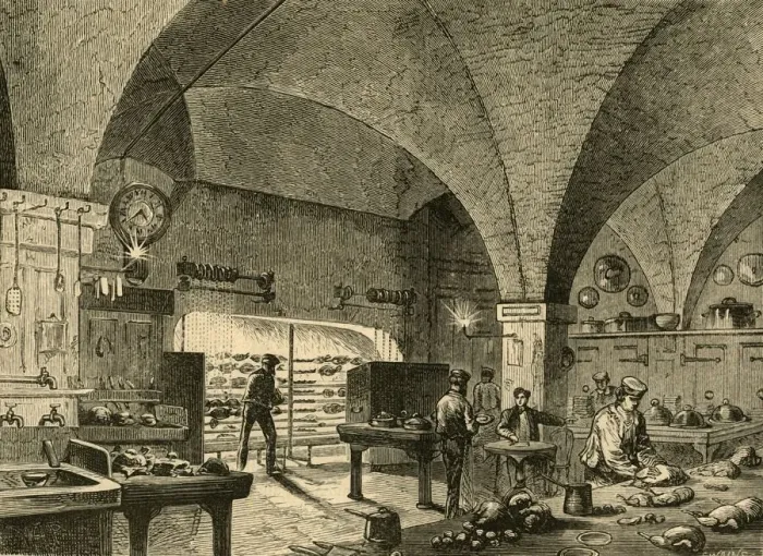 Framed Print : The Mansion House Kitchen, 1897. Creator: Unknown Framed Print : The Mansion House Kitchen, 1897. Creator: Unknown