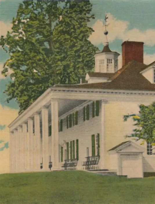 Framed Print : The Mansion, river elevation, 1946 Framed Print : The Mansion, river elevation, 1946