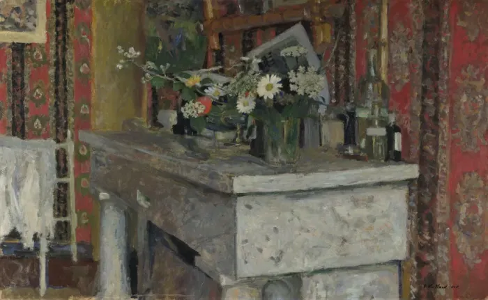 Framed Print : The Mantelpiece (La Cheminee), 1905. Artist: Vuillard, Edouard (1868-1940) Framed Print : The Mantelpiece (La Cheminee), 1905. Artist: Vuillard, Edouard (1868-1940)