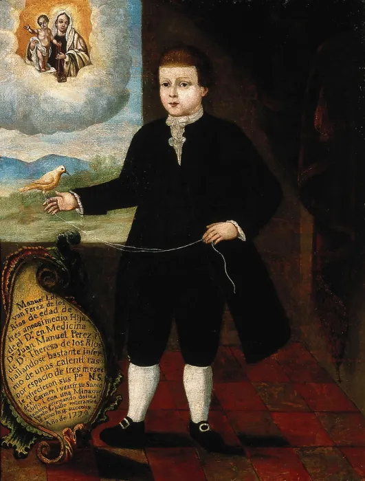 Framed Print : Manuel Estevan Perez de los Rios cured of fever by prayers to Christ, 1770, 1770. Creator: Unknown Framed Print : Manuel Estevan Perez de los Rios cured of fever by prayers to Christ, 1770, 1770. Creator: Unknown