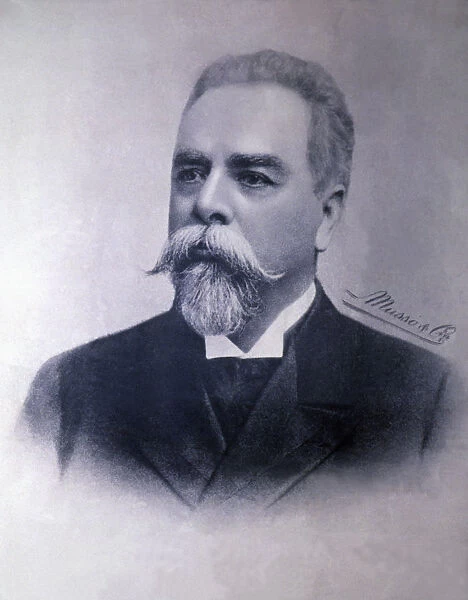 Manuel Ferraz de Campos Salles (1841-1913), Brazilian senator, photo published in