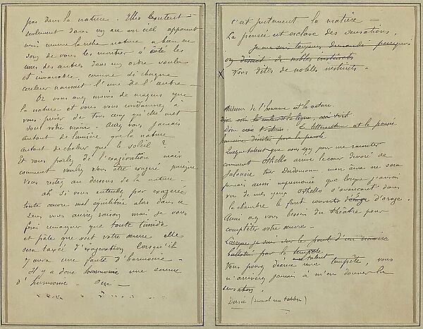 Manuscript Pages [verso], 1884-1888. Creator: Paul Gauguin