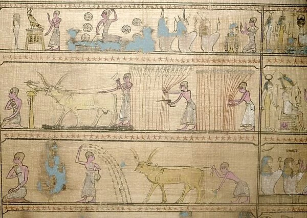 Manuscript showing afterlife, c11th century BC- c7th century BC