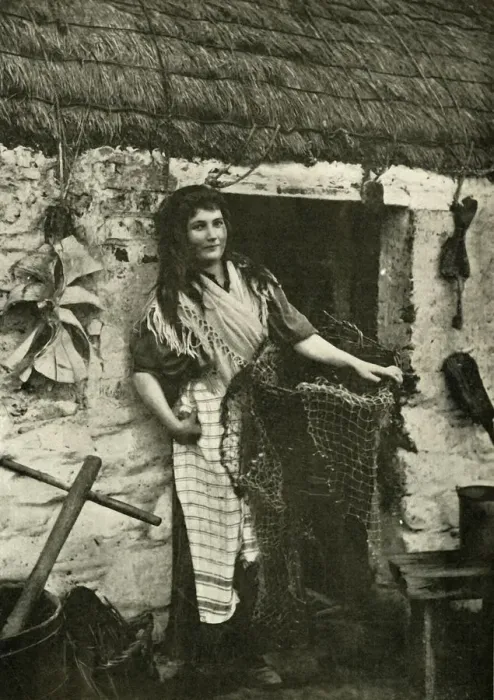 Framed Print : Manx Fishermans Daughter, 1901. Creator: Unknown Framed Print : Manx Fishermans Daughter, 1901. Creator: Unknown