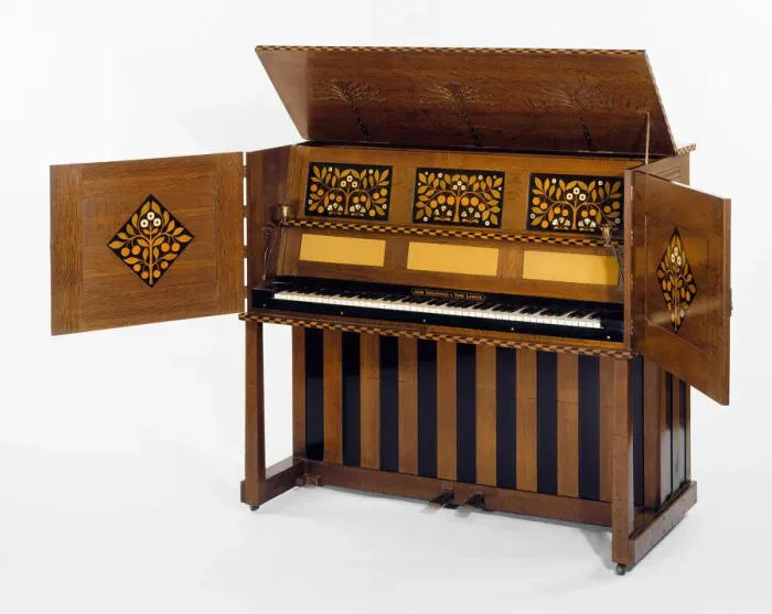 Framed Print : Manxman Pianoforte, England, 1897. Creators: Mackay Hugh Baillie Scott Framed Print : Manxman Pianoforte, England, 1897. Creators: Mackay Hugh Baillie Scott