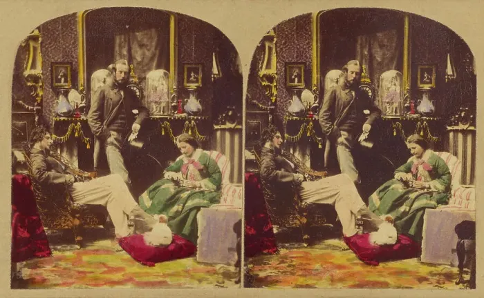 Framed Print : One too many, about 1860. Creators: London Stereoscopic & Photographic Co, Joseph John Elliott Framed Print : One too many, about 1860. Creators: London Stereoscopic & Photographic Co, Joseph John Elliott