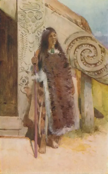 Framed Print : Maori in Native Costume, 1924
