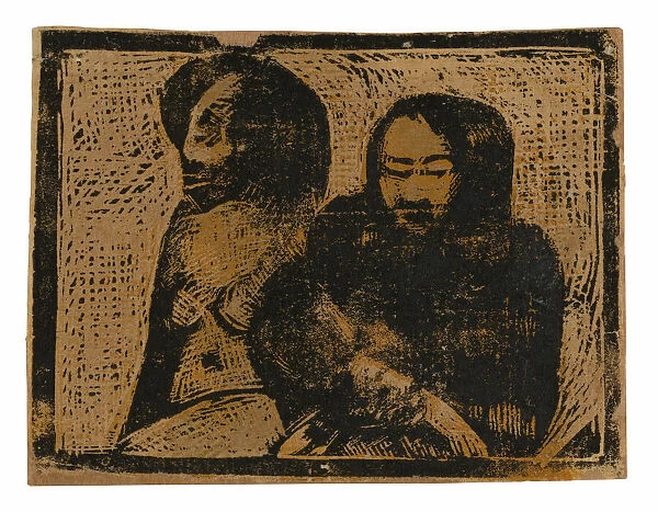 Two Maoris, 1896  /  97. Creator: Paul Gauguin