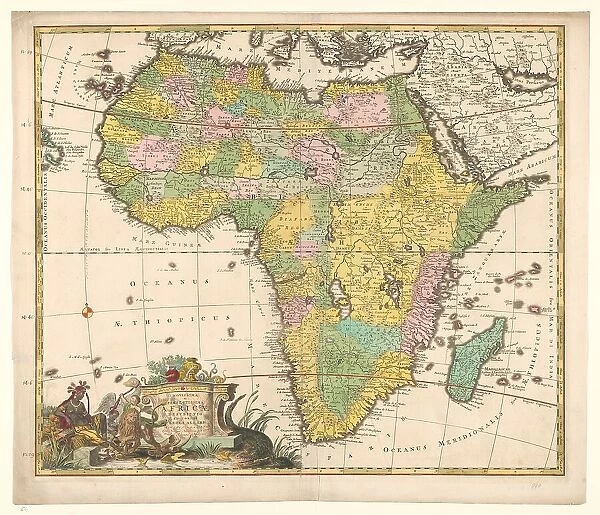 Map of Africa, c.1690. Creator: Carel Allard