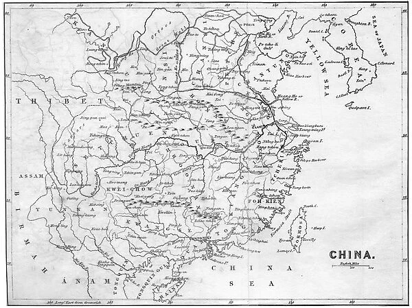 Map of China, 1847