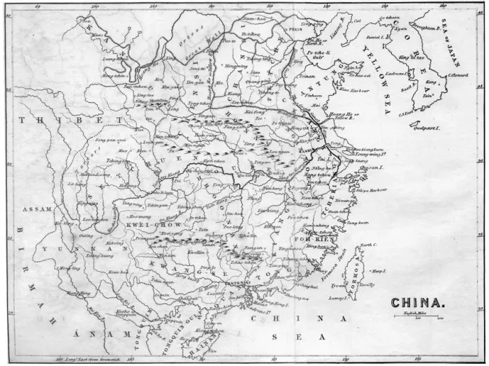 Framed Print : Map of China, 1847 Framed Print : Map of China, 1847