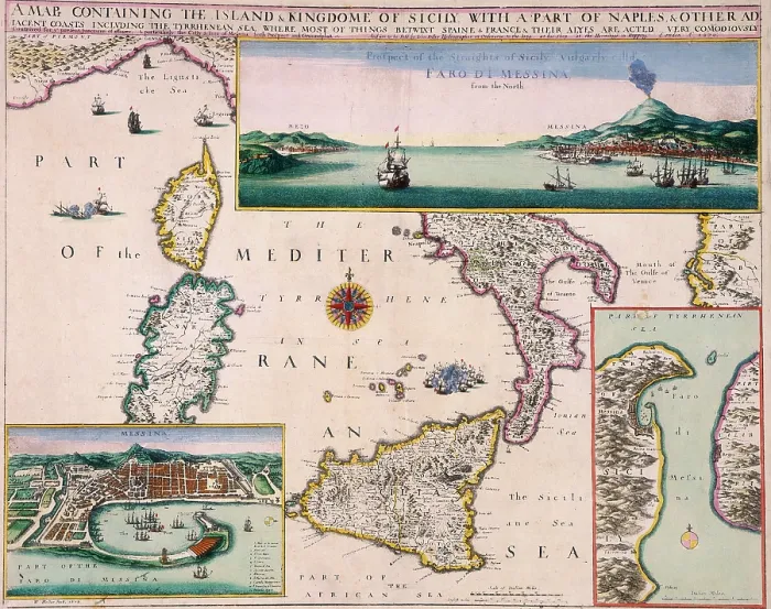 Framed Print : A Map Containing the Island and Kingdome of Sicily with a Part of Naples, 1676 Framed Print : A Map Containing the Island and Kingdome of Sicily with a Part of Naples, 1676