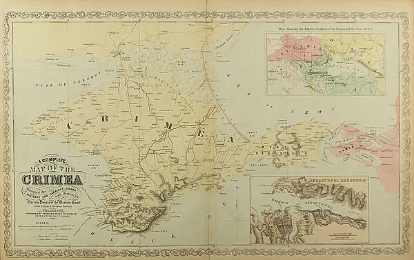 Map of the Crimea. Artist: Anonymous master