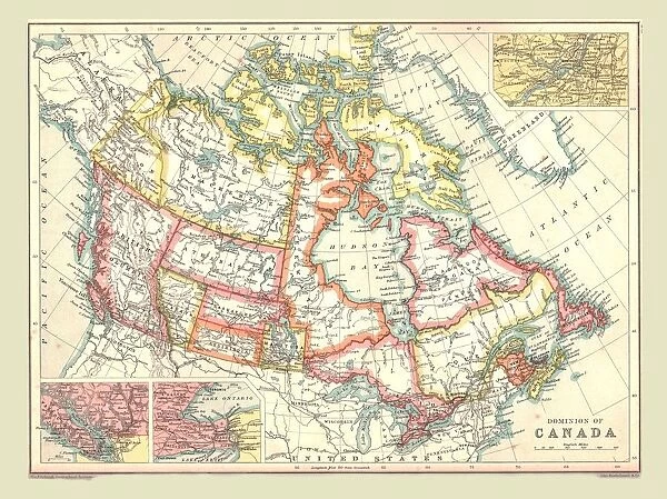 Map of the Dominion of Canada, 1902. Creator: Unknown