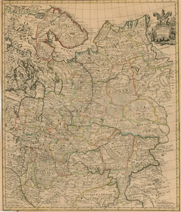 Framed Print : Map of the European Russia, 1721 Framed Print : Map of the European Russia, 1721
