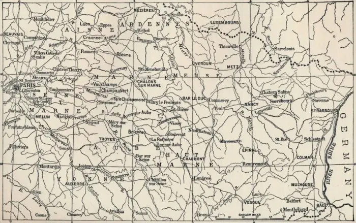 Framed Print : Map of the Field of Operations in 1814, (1896) Framed Print : Map of the Field of Operations in 1814, (1896)